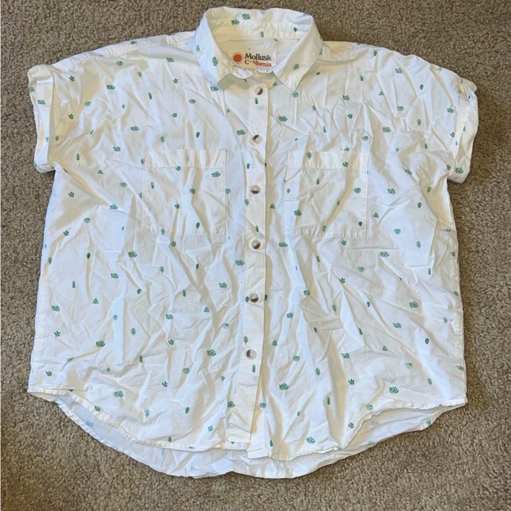 Succulent Button Down Top